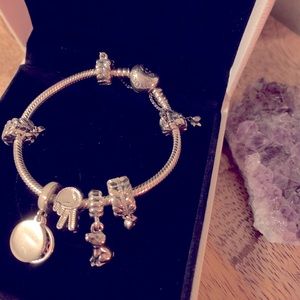 Yoga & Dog Lovers Pandora Bracelet NEVER WORN